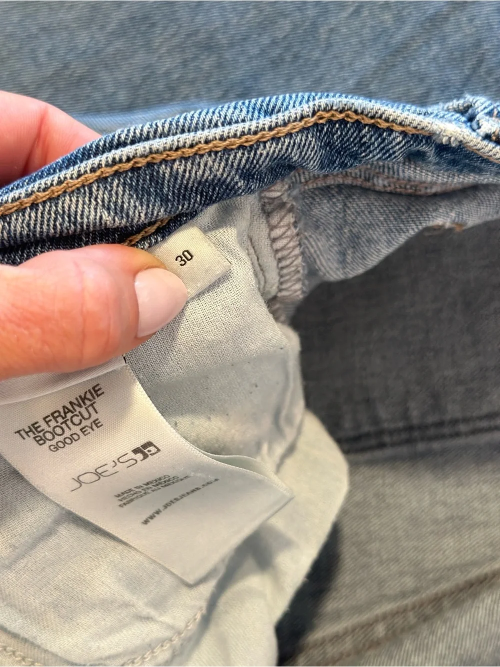 NWOT Joes Jeans The Frankie Bootcut Mid Rise Denim Jeans Size 30 Straight Leg - Picture 7 of 8